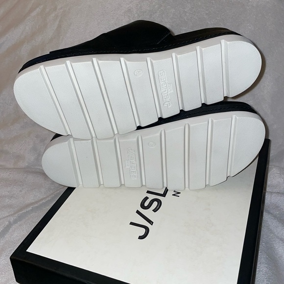 NWT J/SLIDES BAHA Black Leather Sandal - Picture 15 of 16